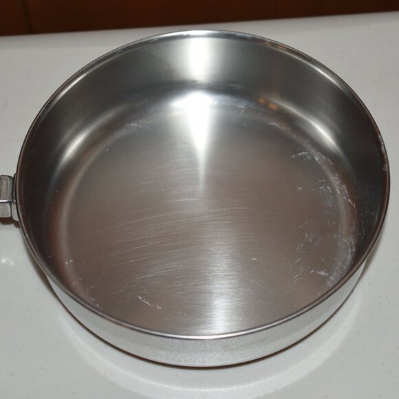 Vintage Farberware 1-Quart (7-inch) Saute Pan Stainless Steel Aluminum Clad - Picture 3 of 15